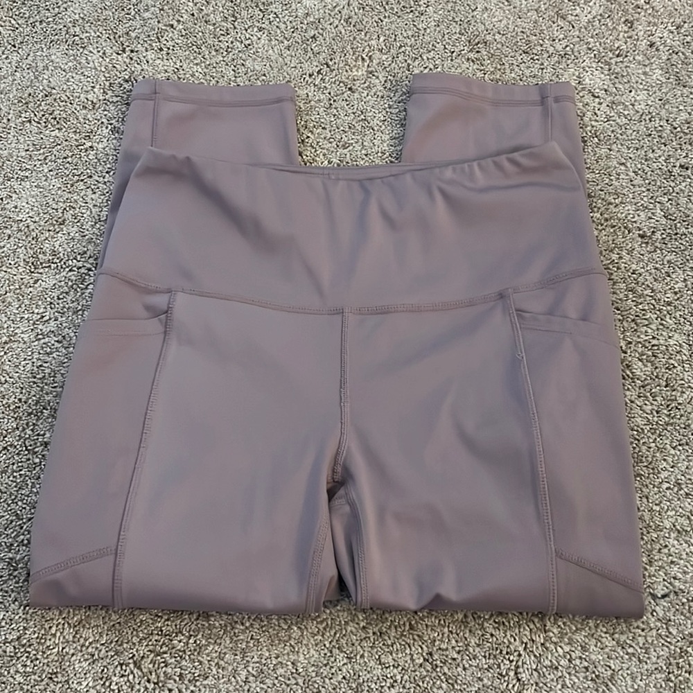 Purple Cropped Leggings